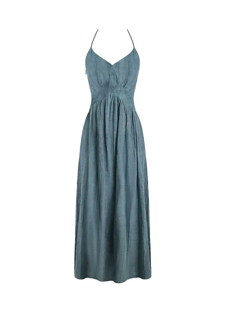 Harajuku Design Denim Dress Sleeveless Elegant Gyaru V-Neck Spaghetti Strap Dress Kpop Women Blue A-Line Dress Grunge Party Prom
Harajuku Design Denim Dress Sleeveless Elegant Gyaru V-Neck Spaghetti Strap Dress Kpop Women Blue A-Line Dress Grunge Party Prom