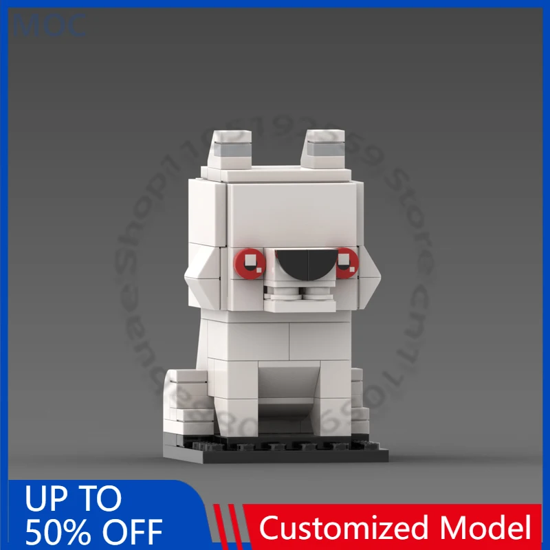 107 PCS Popular Game Character Series Ghost MOC Customize Modular Building Block Design Simple Technology DIY Assembly Toy Gift