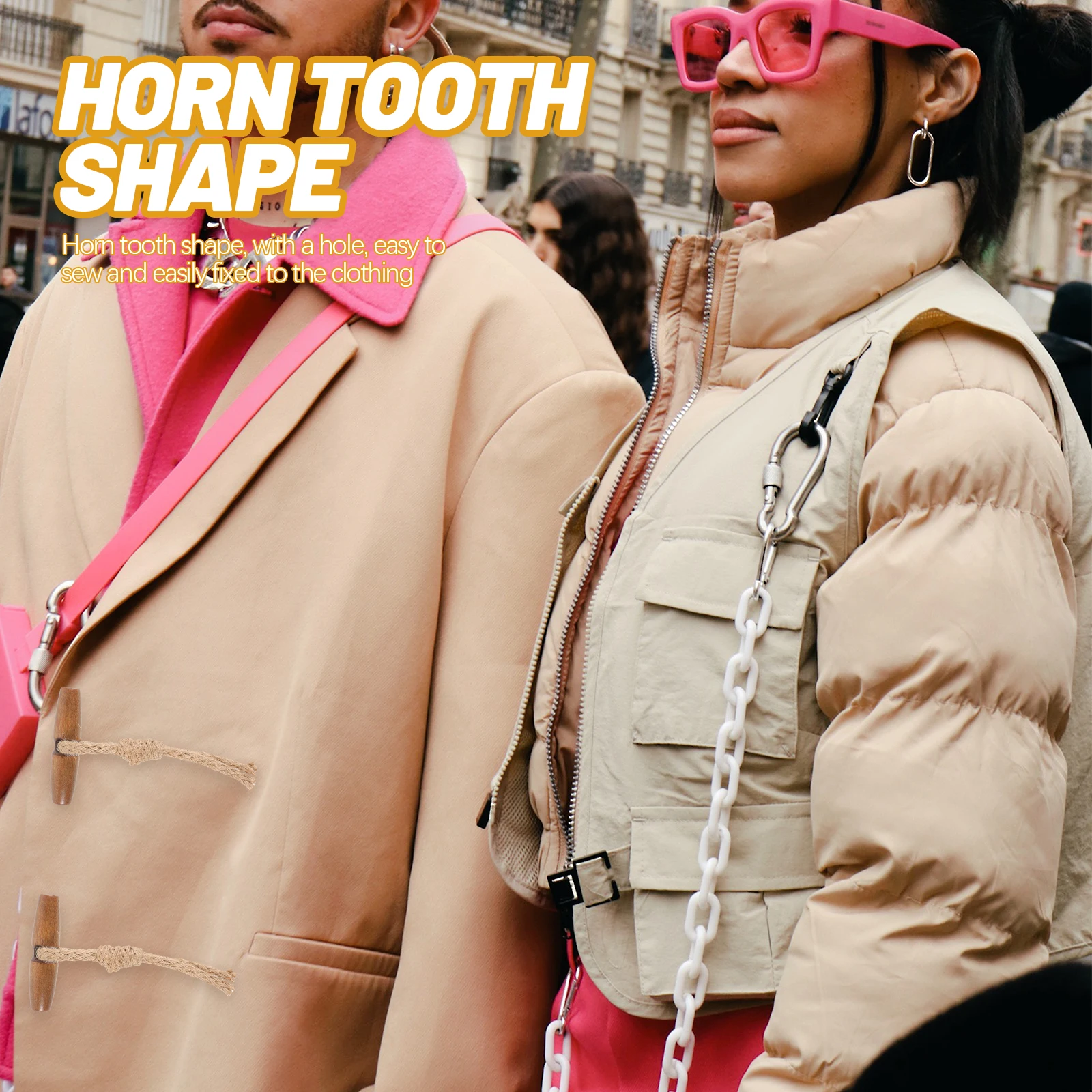 10Pairs Cotton Rope Wood Toggle Buttons Horn Style Coat Closure Replacement Buttons Sewing DIY Clothing Toggle Button
10Pairs Cotton Rope Wood Toggle Buttons Horn Style Coat Closure Replacement Buttons Sewing DIY Clothing Toggle Button