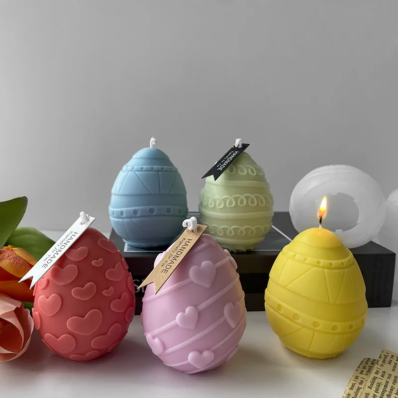 3D Easter Eggs Aroma Candle Silicone Mold DIY Creative Egg Plaster Resin Ornaments Mold Easter Decoration Candle Making Supplies
3D Easter Eggs Aroma Candle Silicone Mold DIY Creative Egg Plaster Resin Ornaments Mold Easter Decoration Candle Making Supplies