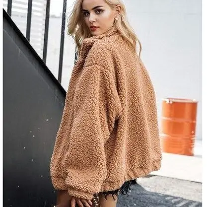 Casual Style Women's BF Plush Fur Jacket Loose Fit Warmth 3D Effect Fur Whole Skin Backless Double Button No Hat Coat
Casual Style Women's BF Plush Fur Jacket Loose Fit Warmth 3D Effect Fur Whole Skin Backless Double Button No Hat Coat