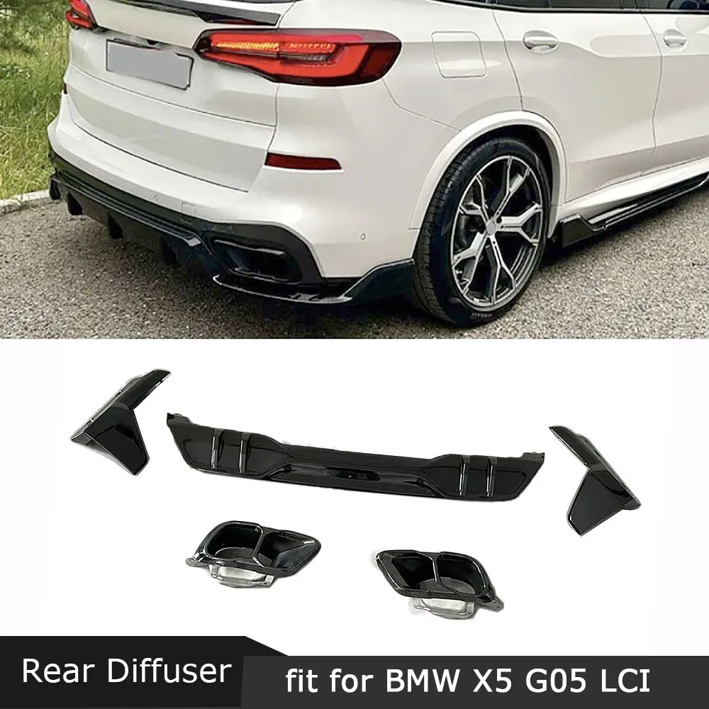 For BMW X5 G05 LCI M Sport 2023+ Carbon Fiber Rear Bumper Lip Diffuser Spoiler Exhaust Tips Muffler Tail Bodykit Car Stying ABS
For BMW X5 G05 LCI M Sport 2023+ Carbon Fiber Rear Bumper Lip Diffuser Spoiler Exhaust Tips Muffler Tail Bodykit Car Stying ABS