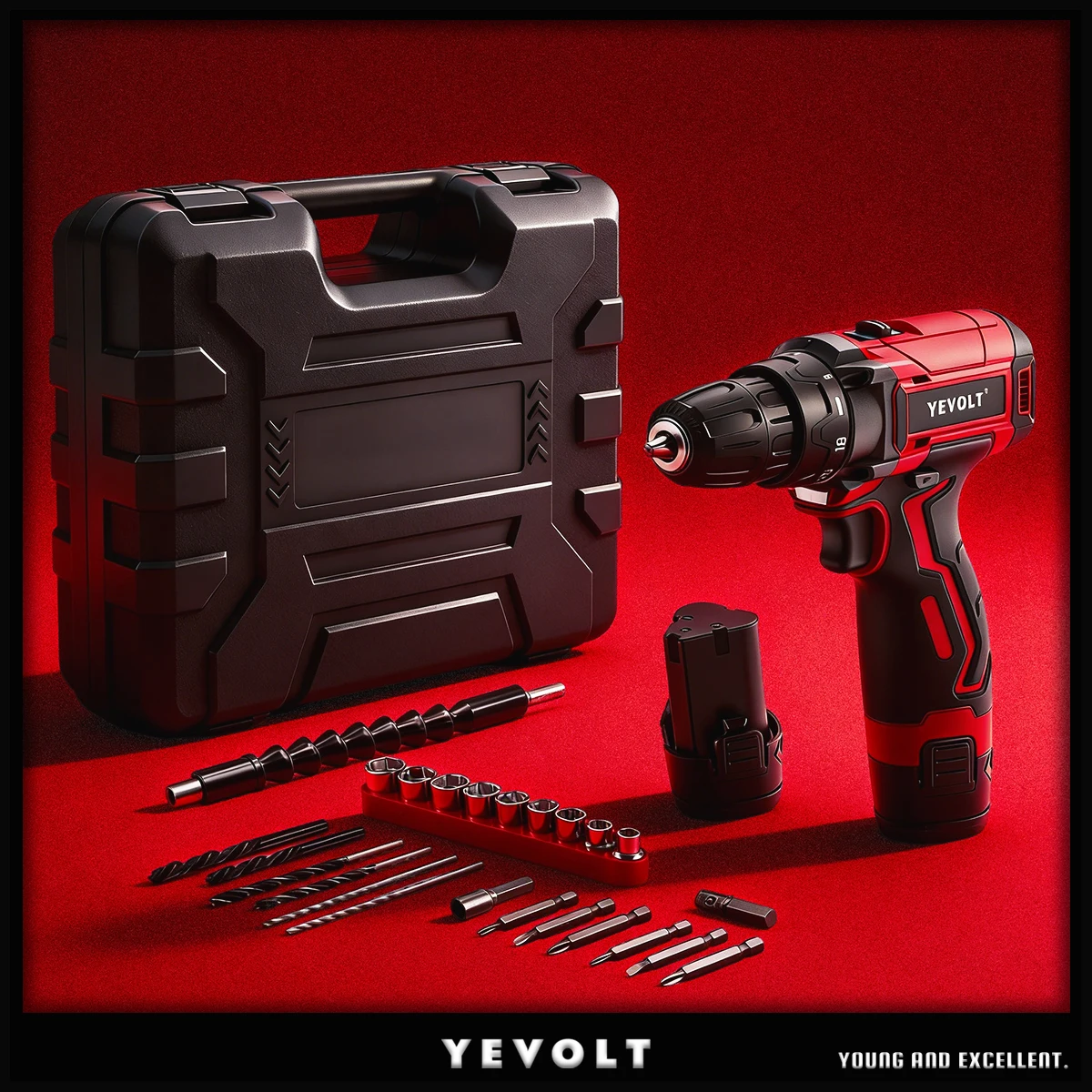 YEVOLT 12V Powerful Cordless Drill Driver LED Light & Power Display 1500/2000mAh Battery for Home DIY Woodworking & Crafts
YEVOLT 12V Powerful Cordless Drill Driver LED Light & Power Display 1500/2000mAh Battery for Home DIY Woodworking & Crafts