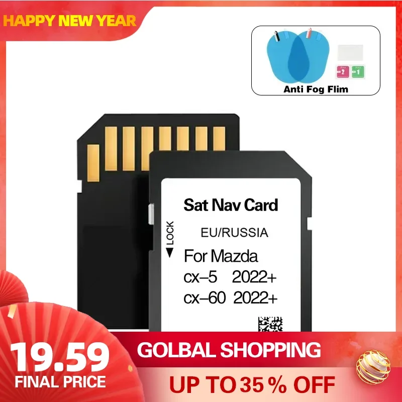 for Mazda CX-5 CX-60 2022+ Newest Maps Version Navigation SD GPS Card EU Russia
for Mazda CX-5 CX-60 2022+ Newest Maps Version Navigation SD GPS Card EU Russia