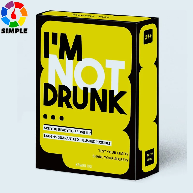 I'M NOT DRUNK — Игра «Пить вечеринку» для игры в ночи — подарок на 21-й день рождения и девичник.
I'M NOT DRUNK — Игра «Пить вечеринку» для игры в ночи — подарок на 21-й день рождения и девичник.