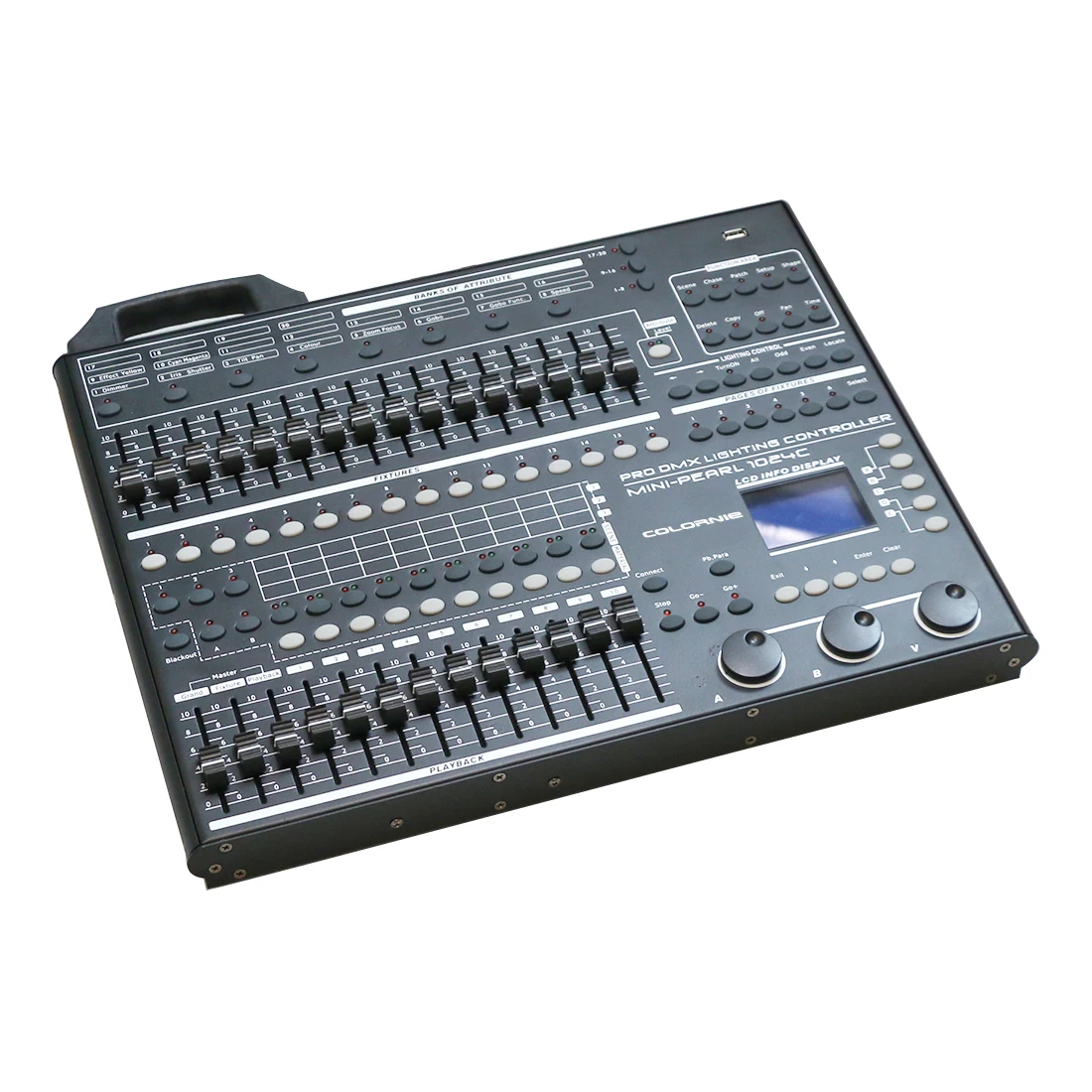 Новый сверхтонкий контроллер 1024 DMX DMX512 консоль подходит для сценического оборудования
Новый сверхтонкий контроллер 1024 DMX DMX512 консоль подходит для сценического оборудования