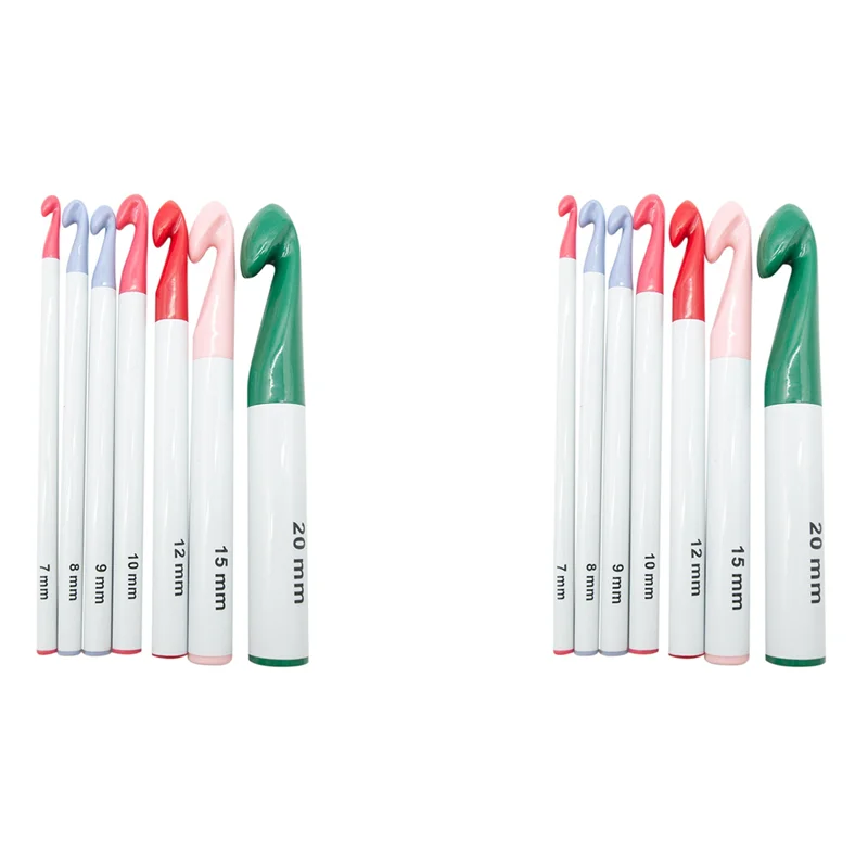 Набор крючков ABMI-2X, 7/8/9/10/12/15/20 мм, пластиковая ручка, крючок для вязания, спицы с толстой головкой, инструмент для рукоделия,
Набор крючков ABMI-2X, 7/8/9/10/12/15/20 мм, пластиковая ручка, крючок для вязания, спицы с толстой головкой, инструмент для рукоделия,