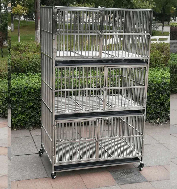 Новая клетка из нержавеющей стали, многоярусная клетка для собак и щенков (для матери и детеныша)
Новая клетка из нержавеющей стали, многоярусная клетка для собак и щенков (для матери и детеныша)