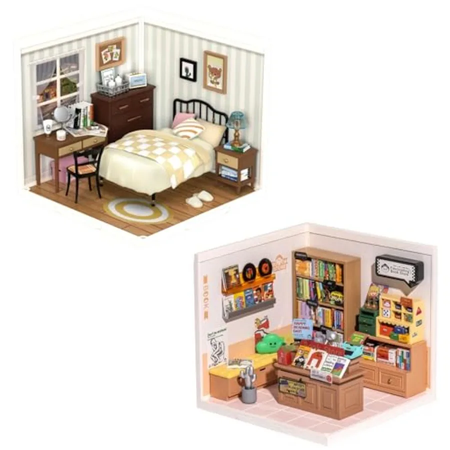 DIY Miniature House Kit Plastic Tiny Room Building Toy Set with Accessories Model Room Craft in Various Colors for Indoor Decor
DIY Miniature House Kit Plastic Tiny Room Building Toy Set with Accessories Model Room Craft in Various Colors for Indoor Decor