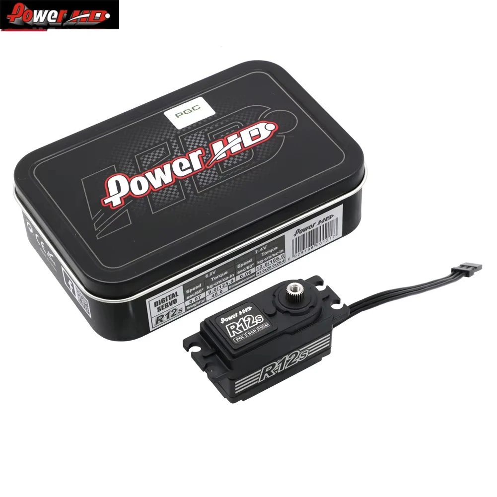 Power HD R12S 12KG High Torgue Brushless Matel Gear Servo 6.0 ~ 8.4V Torque 9.0 kg-cm (125.0 oz/in) for Rc 1/10 Electric Car
Power HD R12S 12KG High Torgue Brushless Matel Gear Servo 6.0 ~ 8.4V Torque 9.0 kg-cm (125.0 oz/in) for Rc 1/10 Electric Car