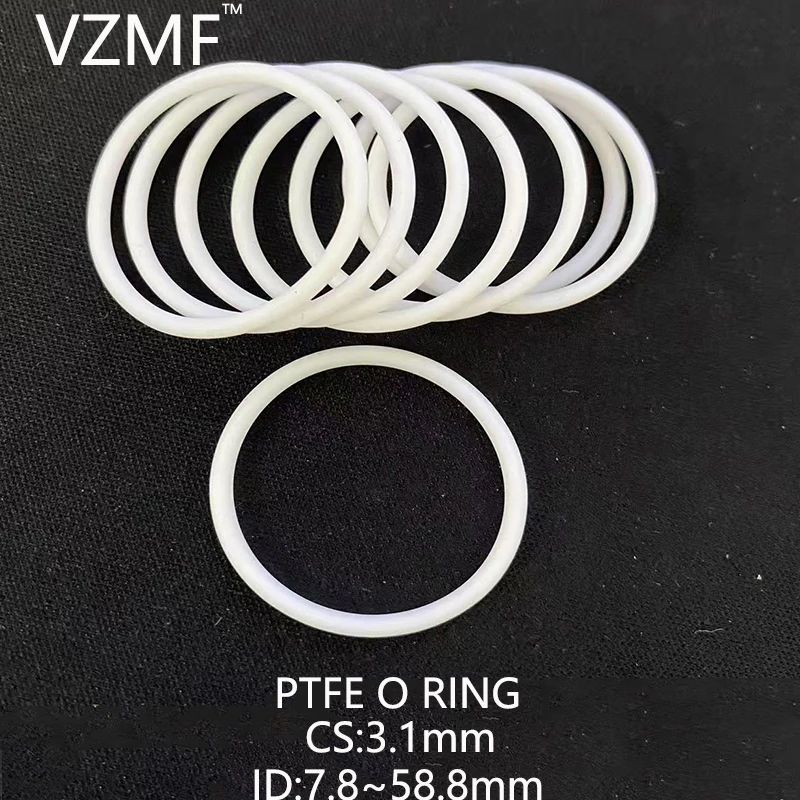 Pure PTFE O-ring PTFE polytetrafluoroethylene O-ring CS 3.1mm Corrosion resistance and high and low temperature resistance
Pure PTFE O-ring PTFE polytetrafluoroethylene O-ring CS 3.1mm Corrosion resistance and high and low temperature resistance