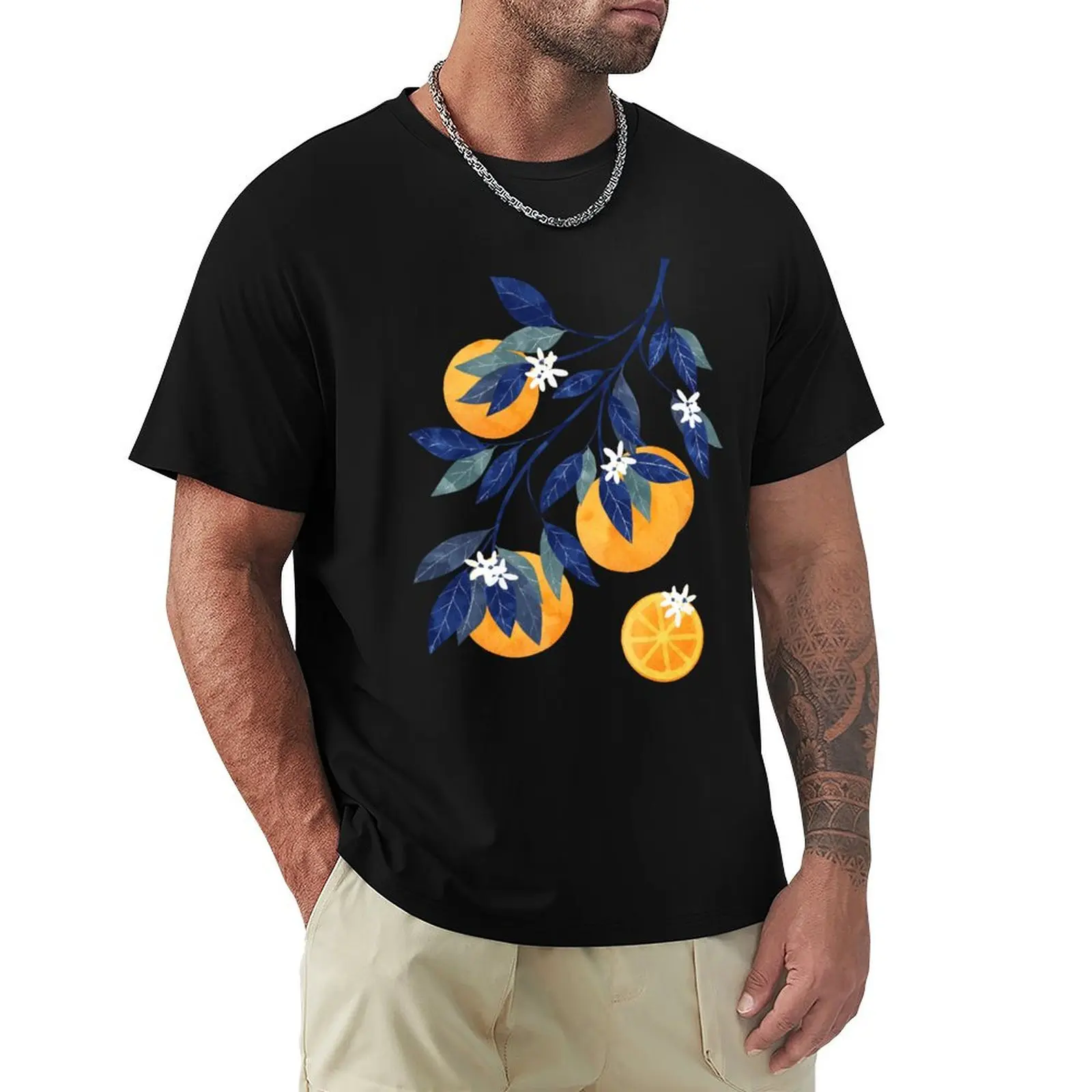Mediterranean orange branch T-Shirt customs design your own custom t shirt shirts graphic Men's cotton t-shirt
Mediterranean orange branch T-Shirt customs design your own custom t shirt shirts graphic Men's cotton t-shirt