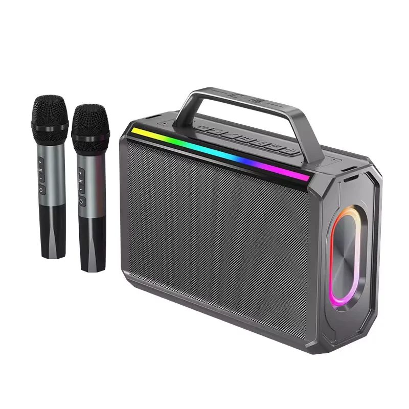 Hot Sale Karaoke Speaker with Mic and bluetooth Bass Speaker with Mic bluetooth Portable Speaker with RGB Light
Hot Sale Karaoke Speaker with Mic and bluetooth Bass Speaker with Mic bluetooth Portable Speaker with RGB Light