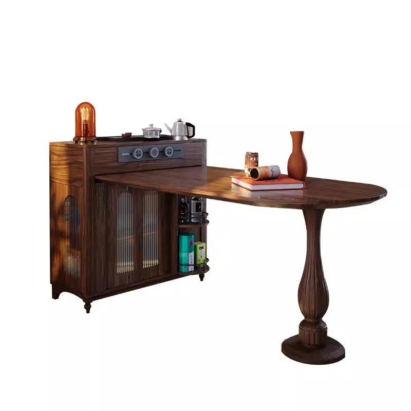 French retro solid wood dining table oval small apartment island table middle guide creative multi-functional
French retro solid wood dining table oval small apartment island table middle guide creative multi-functional