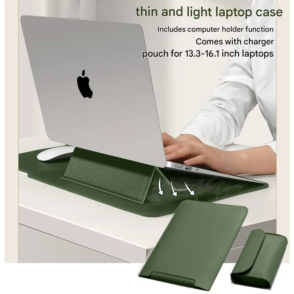 Laptop bag, non-magnetic computer protective cover, waterproof PU leather, lightweight and durable, with computer stand
Laptop bag, non-magnetic computer protective cover, waterproof PU leather, lightweight and durable, with computer stand