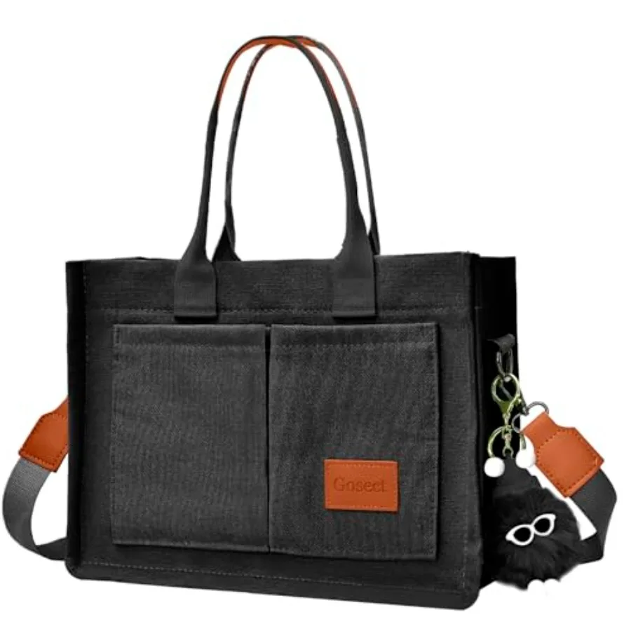 Canvas Tote Bag for Women With Pockets, Laptop Work Crossbody Purses Everything Shoulder Tote Bag Everyday Satchel Handbags
Canvas Tote Bag for Women With Pockets, Laptop Work Crossbody Purses Everything Shoulder Tote Bag Everyday Satchel Handbags