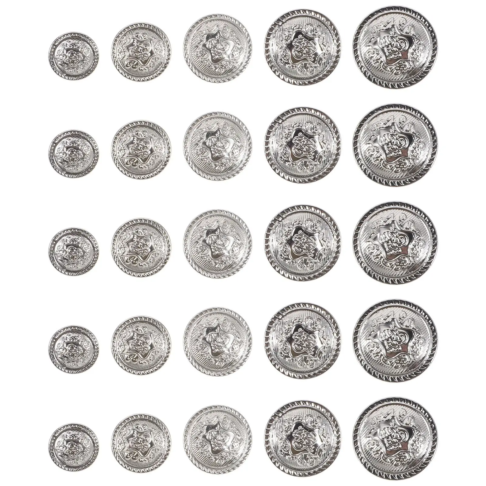 50 Pcs Novelty Buttons Vintage Clothing for Crafts Decorative Sewing Silver Alloy DIY Clothes
50 Pcs Novelty Buttons Vintage Clothing for Crafts Decorative Sewing Silver Alloy DIY Clothes