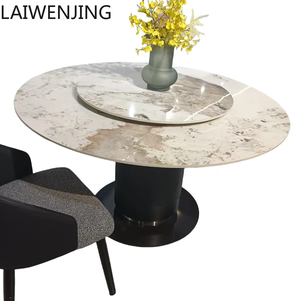 HLZ light luxury rock slab dining table modern simple villa home high-end round dining table
HLZ light luxury rock slab dining table modern simple villa home high-end round dining table