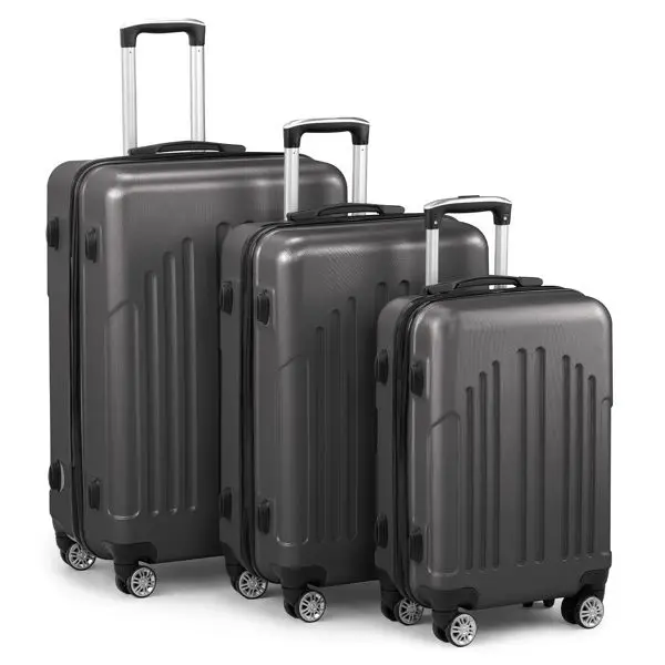 Luggage Set of 3, ABS+PC Hardside Suitcase Sets with TSA Lock 4 Spinner Wheels, Lightweight Trolley Travel Case for Carry On Che
Luggage Set of 3, ABS+PC Hardside Suitcase Sets with TSA Lock 4 Spinner Wheels, Lightweight Trolley Travel Case for Carry On Che