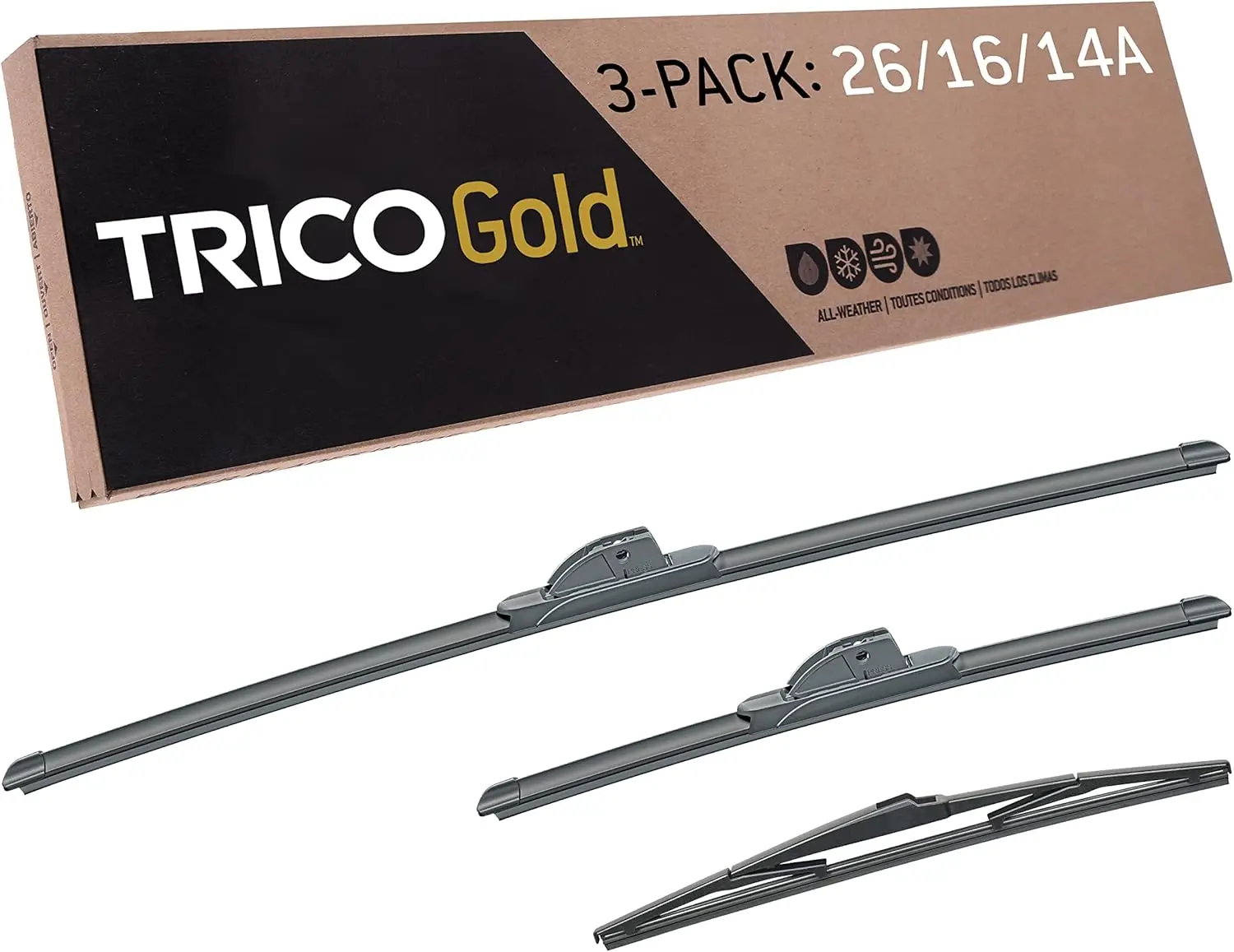 Universal 3-Piece Windshield Wiper Blades Kit for SUVs, Easy Installation, All-Weather Performance
Universal 3-Piece Windshield Wiper Blades Kit for SUVs, Easy Installation, All-Weather Performance