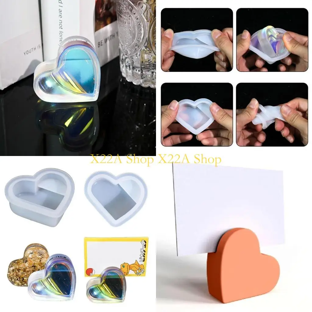 Unique Business Card Display Holder Resin Mold Crystal Epoxy Mold Heart Shaped Card Holder Stand Silicone Mold for DIY Ornament
Unique Business Card Display Holder Resin Mold Crystal Epoxy Mold Heart Shaped Card Holder Stand Silicone Mold for DIY Ornament