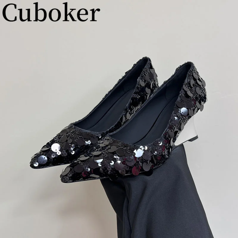 2024 Summer Banquet Sequin cloth Pointed toe Pumps Elegant Wedges Bling Women's Sandals Mules Woman's Shoes Ladies Shoes mujer
2024 Summer Banquet Sequin cloth Pointed toe Pumps Elegant Wedges Bling Women's Sandals Mules Woman's Shoes Ladies Shoes mujer