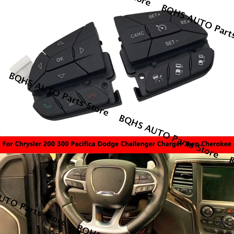 Новый автомобильный переключатель управления рулевым колесом для Chrysler 200 300 Pacifica Dodge Challenger, зарядное устройство Jeep Cherokee
Новый автомобильный переключатель управления рулевым колесом для Chrysler 200 300 Pacifica Dodge Challenger, зарядное устройство Jeep Cherokee
