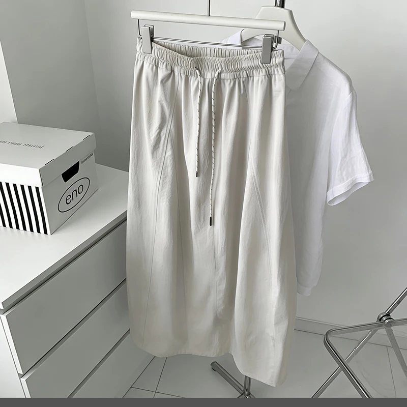 Slimming A-Line Midi Skirt for Women High Waist Workwear Style Belly Covering Draping Flower Bud Pear Shape Long Skirt
Slimming A-Line Midi Skirt for Women High Waist Workwear Style Belly Covering Draping Flower Bud Pear Shape Long Skirt