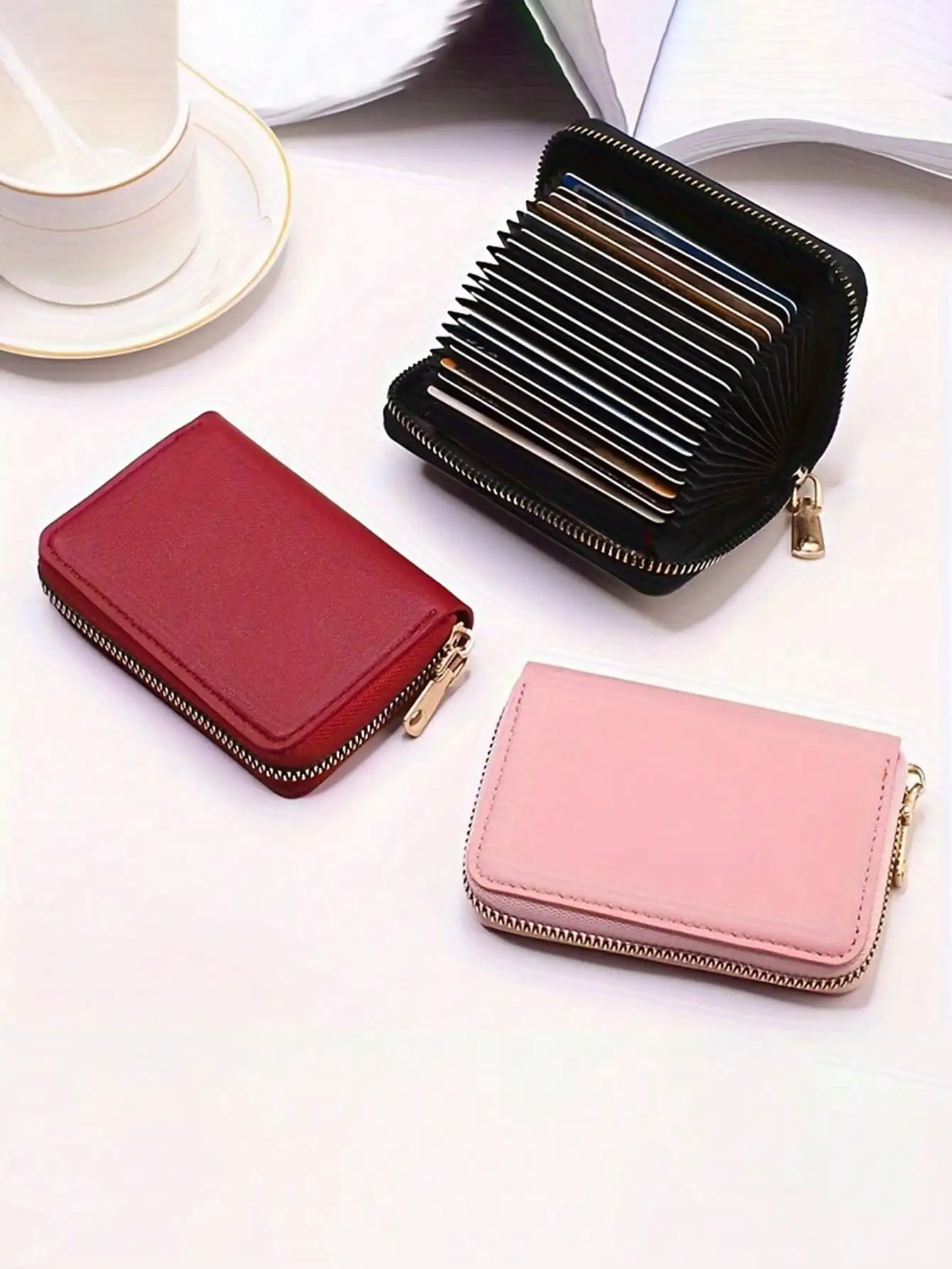 Women's Business Card Holder Wallet/Black/Pink/Blue/Red, Bank Card/ID Card/Card Slot, Card Wallet Case
Women's Business Card Holder Wallet/Black/Pink/Blue/Red, Bank Card/ID Card/Card Slot, Card Wallet Case