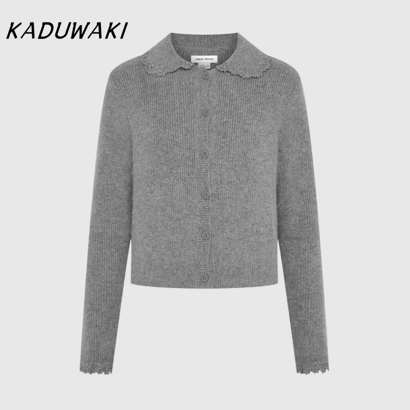 KADUWAKI весна/осень женский модный приталенный вязаный кардиган кардиган винтажный с длинным рукавом на пуговицах спереди женская верхняя одежда шикарные топы
KADUWAKI весна/осень женский модный приталенный вязаный кардиган кардиган винтажный с длинным рукавом на пуговицах спереди женская верхняя одежда шикарные топы