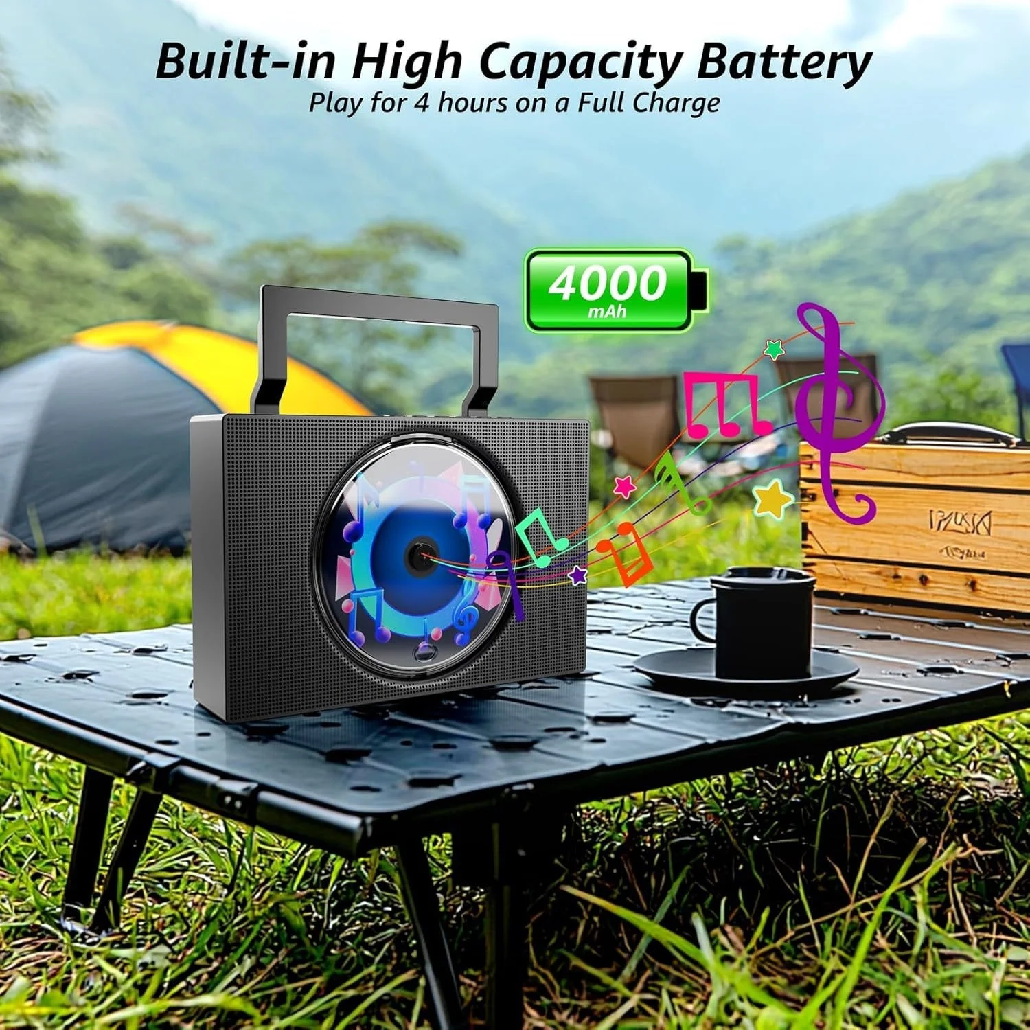 Hot Rechargeable CD Player with Bluetooth Infrared Remote Control Built-in Speaker AUX USB FM Radio For CD-R/CD-RW Music Player
Hot Rechargeable CD Player with Bluetooth Infrared Remote Control Built-in Speaker AUX USB FM Radio For CD-R/CD-RW Music Player