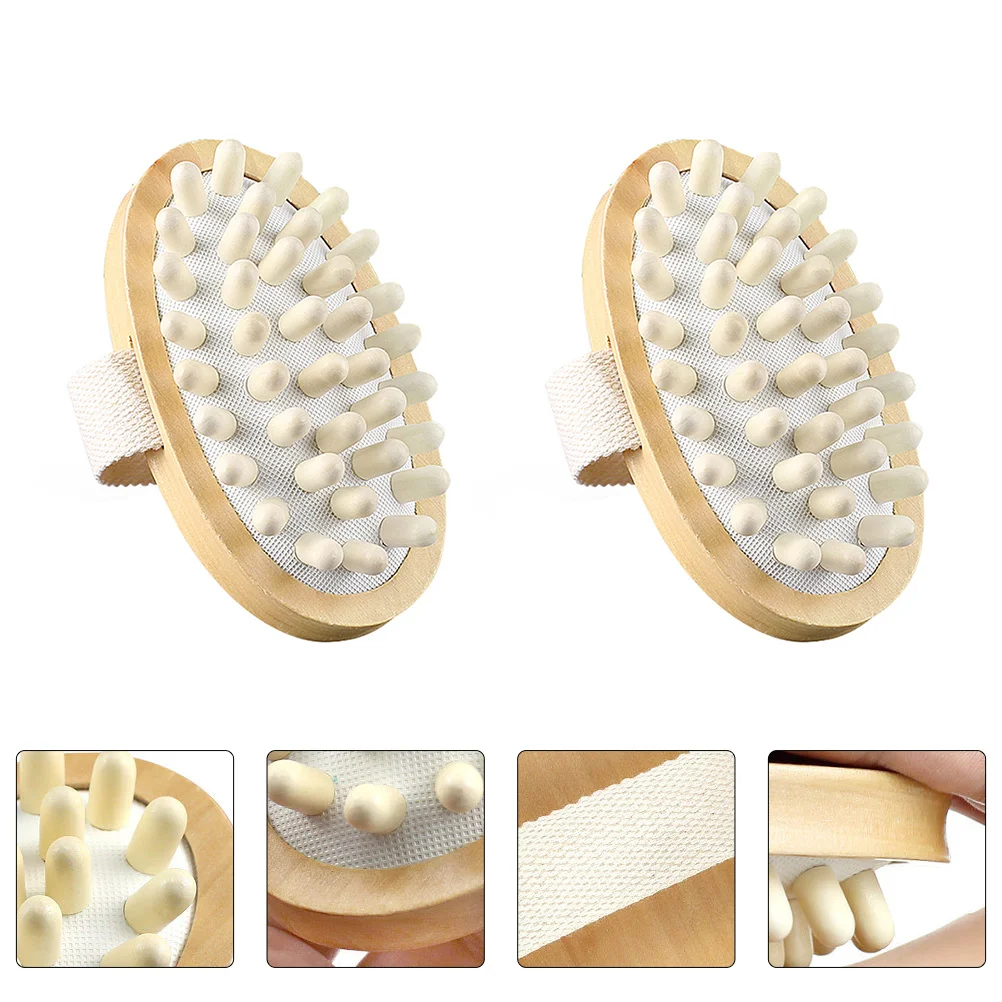 2Pcs Wooden Massage Bath Brushes Air Bag Massage Bath Brush for Shower Back Scrubber Body Cleaning and Relaxing
2Pcs Wooden Massage Bath Brushes Air Bag Massage Bath Brush for Shower Back Scrubber Body Cleaning and Relaxing