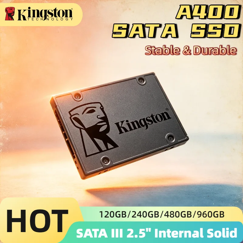 Kingston A400 Internal SSD for PC 960GB 480GB 240GB 120GB 2.5 Inch SATA III Solid State Drive Laptop Desktop Pro Unit
Kingston A400 Internal SSD for PC 960GB 480GB 240GB 120GB 2.5 Inch SATA III Solid State Drive Laptop Desktop Pro Unit