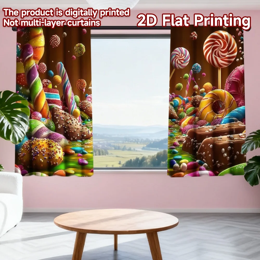 2D flat printing 2pcs Drapes Candy Wonderland Adventure Digital Printed Polyester Drapes Family Party Decoration for Holiday
2D flat printing 2pcs Drapes Candy Wonderland Adventure Digital Printed Polyester Drapes Family Party Decoration for Holiday