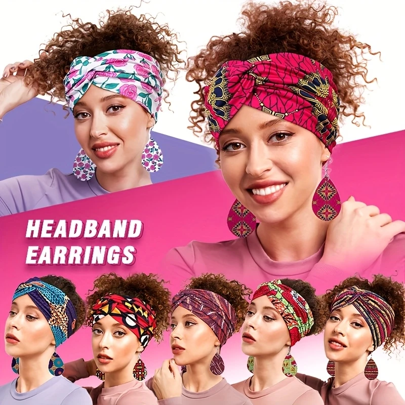 3pcs Headband and Earrings Set Wide Size Printed Fashion Hair Tie for Women Stylish Gift for Daily Use
3pcs Headband and Earrings Set Wide Size Printed Fashion Hair Tie for Women Stylish Gift for Daily Use