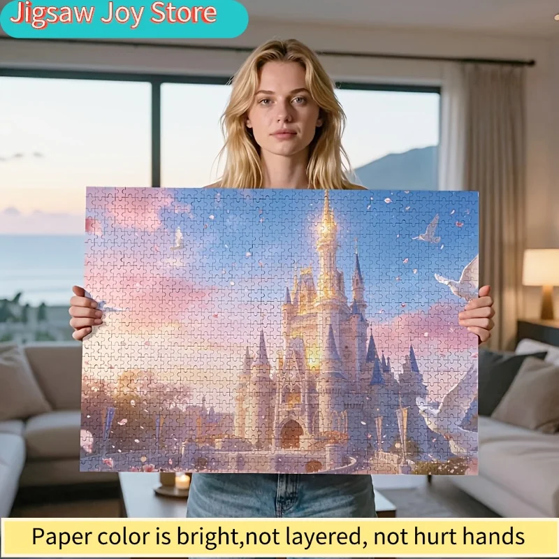 Пазл «Замок принцесс Диснея», 1000 деталей | Дизайн «Розовое облако» для девочек, идеально подходит для отдыха и обучения, для использования в помещении
Пазл «Замок принцесс Диснея», 1000 деталей | Дизайн «Розовое облако» для девочек, идеально подходит для отдыха и обучения, для использования в помещении