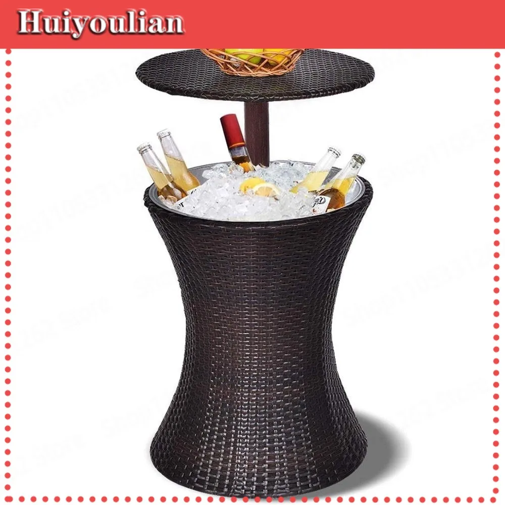 Outdoor Rattan Ice Bucket Table Adjustable Height Bar Display Party Wedding Decor Table
Outdoor Rattan Ice Bucket Table Adjustable Height Bar Display Party Wedding Decor Table