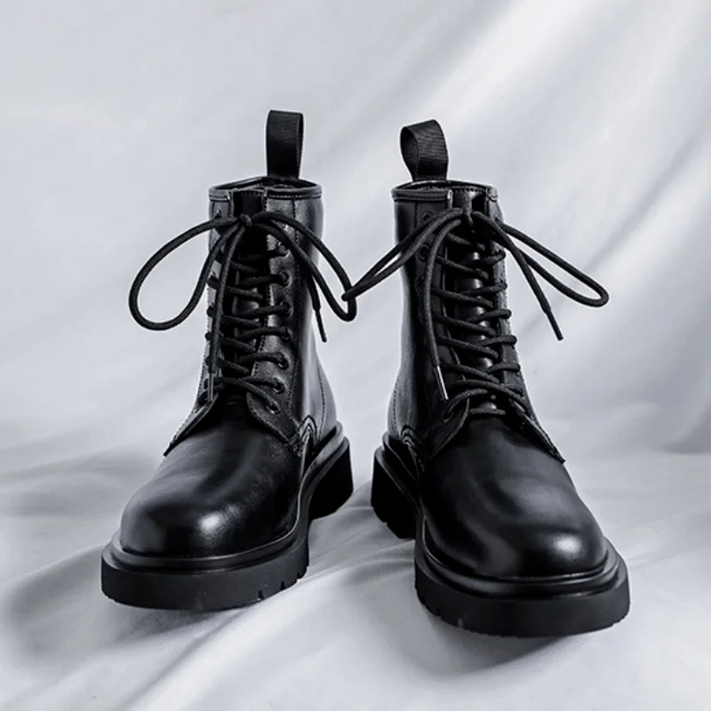 Warm Men's Autumn and Winter Classic Boots Mid-length Boots Popular Leather Motorcycle Shoes Snow Skid Botas De Mujer
Warm Men's Autumn and Winter Classic Boots Mid-length Boots Popular Leather Motorcycle Shoes Snow Skid Botas De Mujer