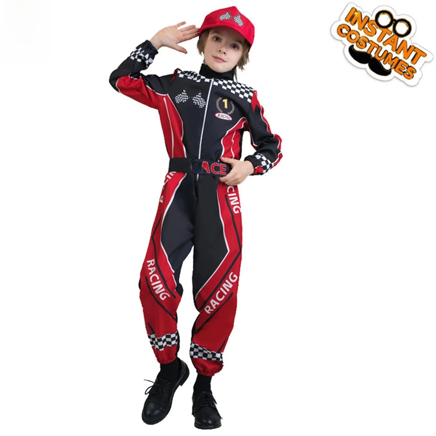 Children's Racing Driver Costume Stage Performance Par Outfit loween Racing Driver Dr up Clothes PU Material
Children's Racing Driver Costume Stage Performance Par Outfit loween Racing Driver Dr up Clothes PU Material