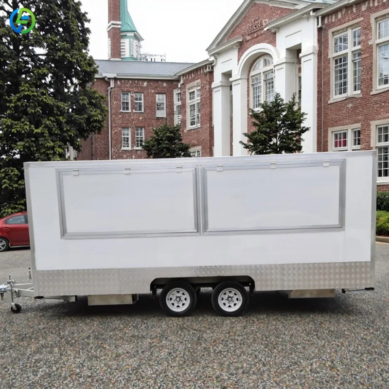 Customized Juice Vending Trailer Ice Cream Cart Fully Equippied Square Food Trailer For Outdoor Bubble Tea Coffee Hotdog Sale
Customized Juice Vending Trailer Ice Cream Cart Fully Equippied Square Food Trailer For Outdoor Bubble Tea Coffee Hotdog Sale