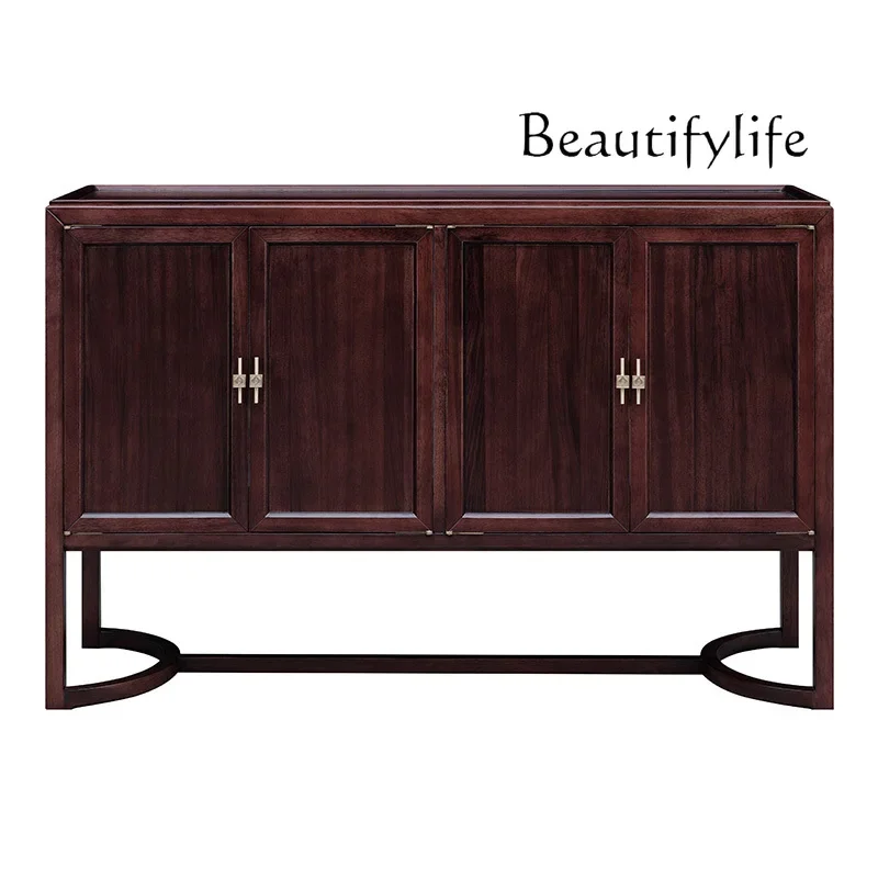 Modern new Chinese style all-solid wood dining side locker Zen entry foyer porch locker
Modern new Chinese style all-solid wood dining side locker Zen entry foyer porch locker