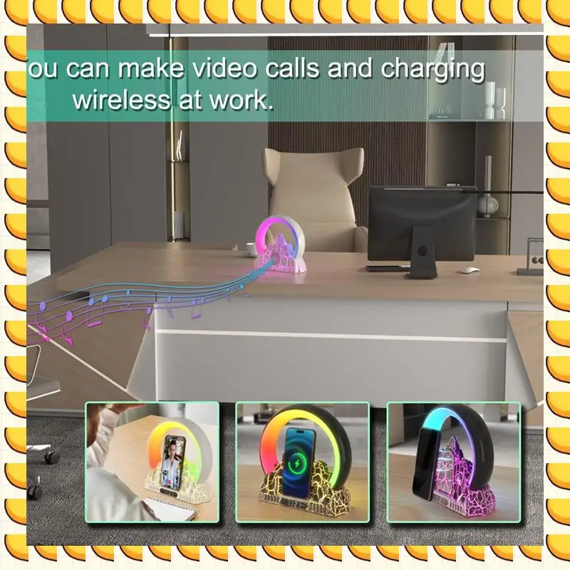 Настольная лампа BAAU, светодиодная лампа с восходом солнца и встроенным динамиком BT, будильником, функцией беспроводной зарядки, поддержка приложения Tuya-A Dur 
Настольная лампа BAAU, светодиодная лампа с восходом солнца и встроенным динамиком BT, будильником, функцией беспроводной зарядки, поддержка приложения Tuya-A Dur