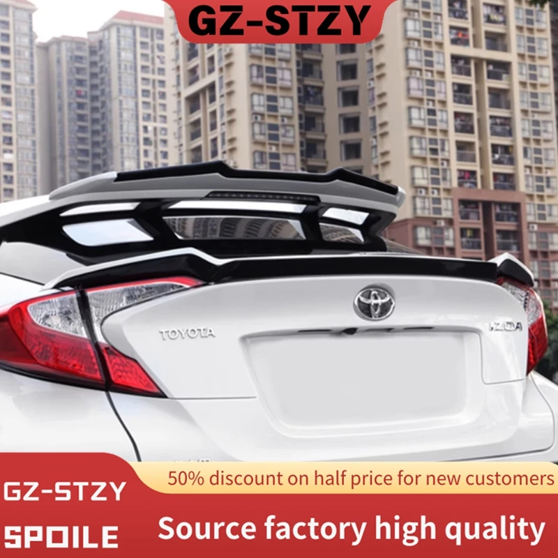 For Toyota CHR C-HR 2016 2017 2018 2019 2020 2021 High Quality ABS Material Car Rear Trunk Wing Sport Accessories Body Kit
For Toyota CHR C-HR 2016 2017 2018 2019 2020 2021 High Quality ABS Material Car Rear Trunk Wing Sport Accessories Body Kit