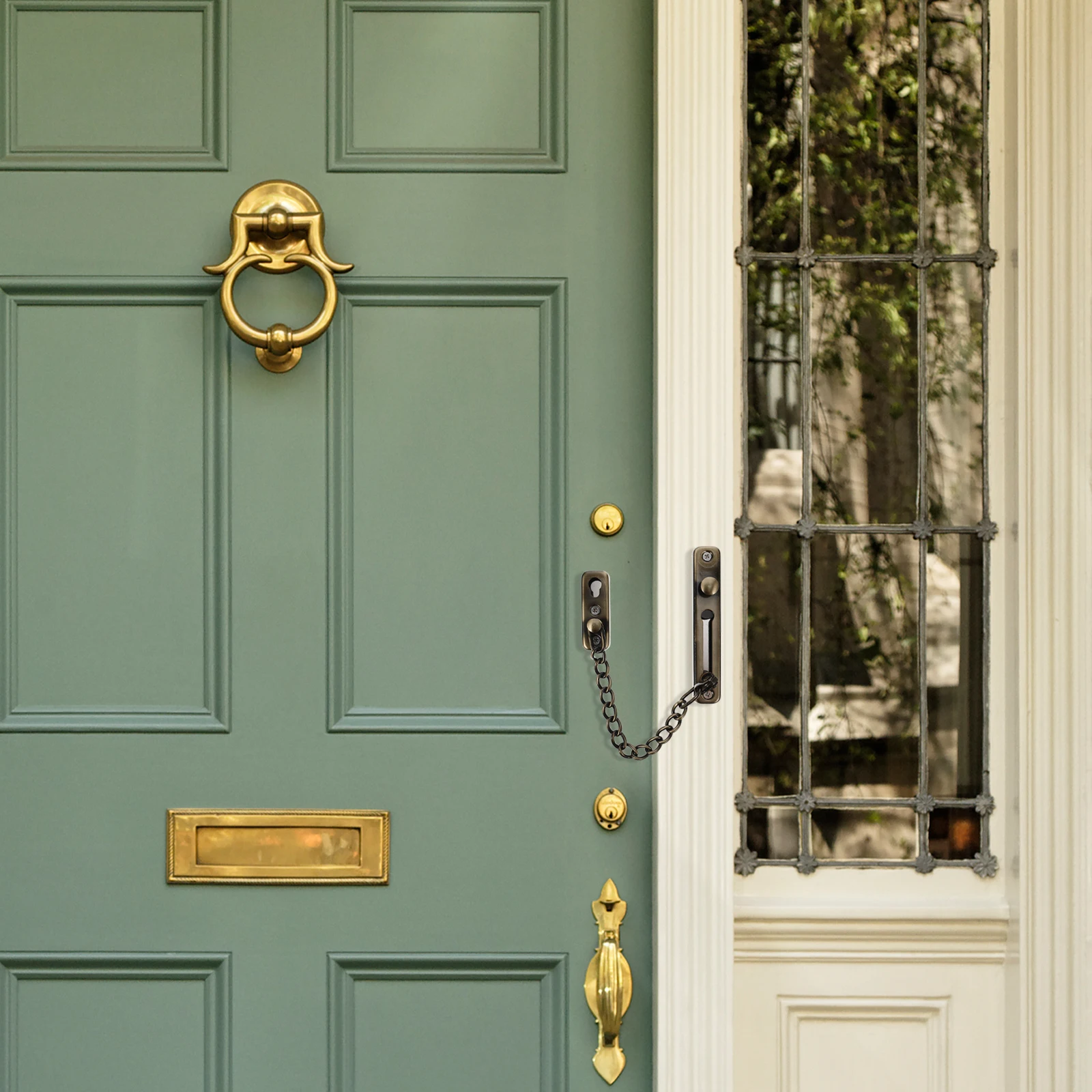 Heavy Duty Childproof Punch Free Door Chain Lock Stainless Steel Anti-Theft Lock for Inside Door Safety Security Chain Latch
Heavy Duty Childproof Punch Free Door Chain Lock Stainless Steel Anti-Theft Lock for Inside Door Safety Security Chain Latch