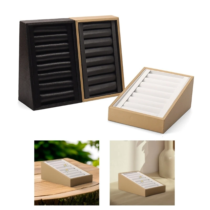 Sturdy PU Leather Jewelry Display Tray Sturdy PU Leather Jewelry Holder 7 Slots Stand for Rings Earrings and Bracelets
Sturdy PU Leather Jewelry Display Tray Sturdy PU Leather Jewelry Holder 7 Slots Stand for Rings Earrings and Bracelets