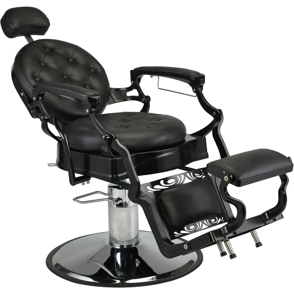 Vintage Barber Chair for Barbershop, Professional Salon Chair with Heavy Duty Metal,Hydraulic Recline Styling Chair
Vintage Barber Chair for Barbershop, Professional Salon Chair with Heavy Duty Metal,Hydraulic Recline Styling Chair