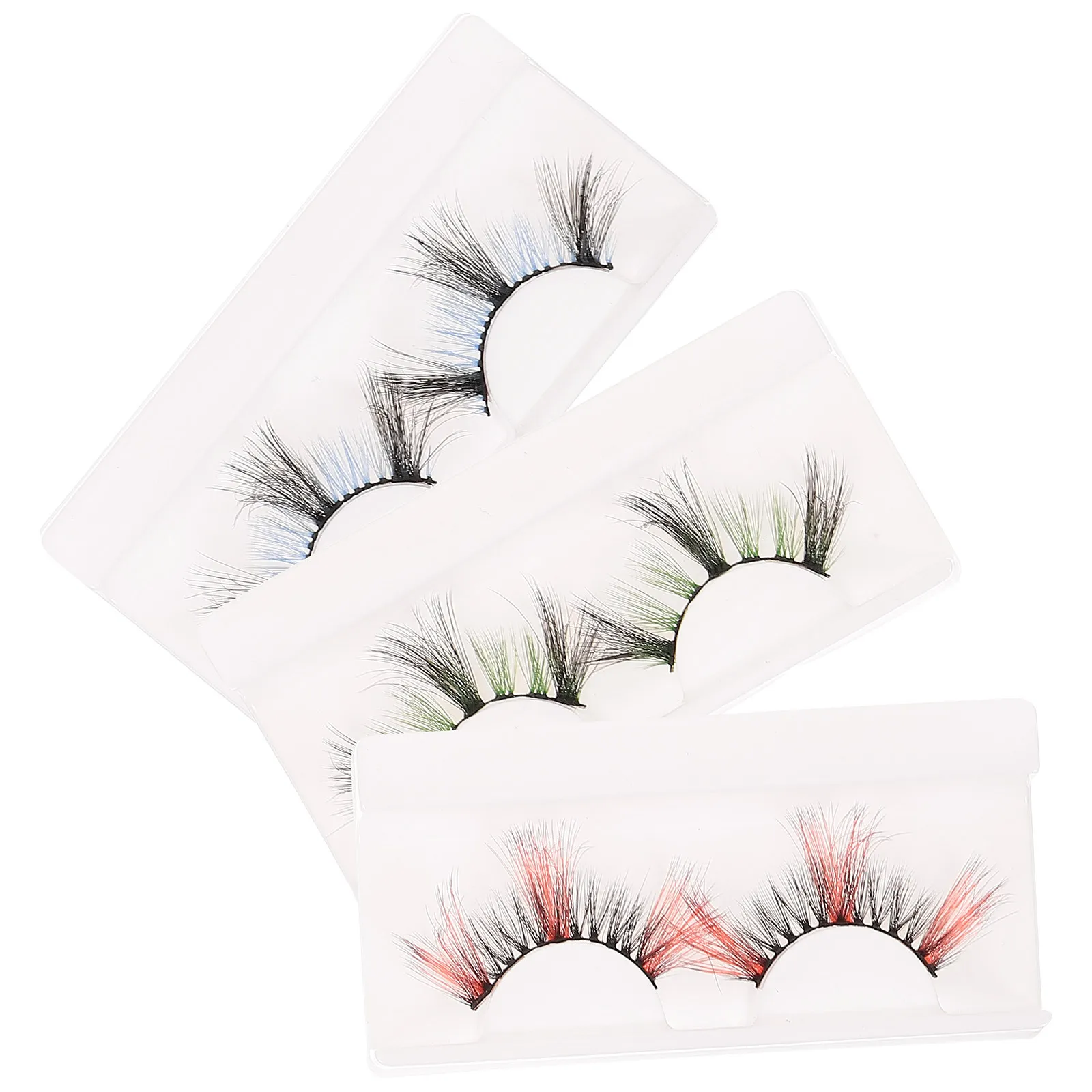 3Pairs Safe Materials Colored False Eyelashes for Women Girls Delicate Design Comfortable for Parties Stage Performance 
3Pairs Safe Materials Colored False Eyelashes for Women Girls Delicate Design Comfortable for Parties Stage Performance