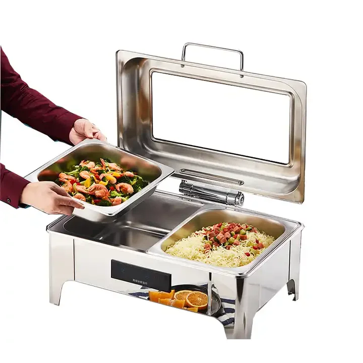 9L Rectangle Electric Stainless Steel Food Warmer Hotel Food Warmer Buffet Stove Commercial Restaurant Chafing Dish
9L Rectangle Electric Stainless Steel Food Warmer Hotel Food Warmer Buffet Stove Commercial Restaurant Chafing Dish