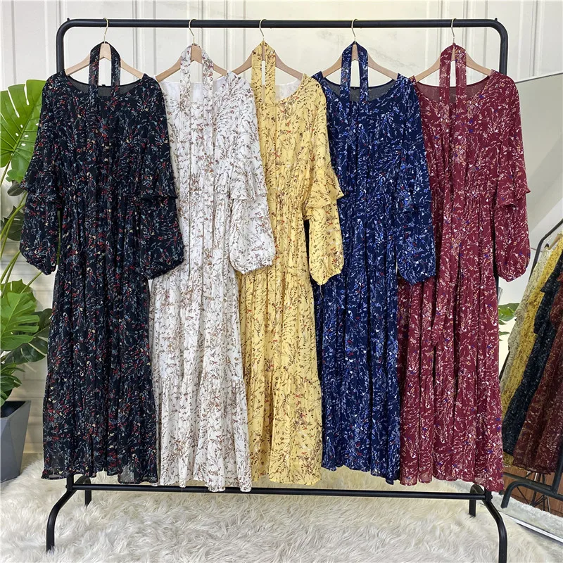 Arabic Abaya Print Floral Chiffon Women Long Dress Spring Summer Muslim Islamic Ramadan Kaftan Middle East Turkey Eid Mubarak
Arabic Abaya Print Floral Chiffon Women Long Dress Spring Summer Muslim Islamic Ramadan Kaftan Middle East Turkey Eid Mubarak