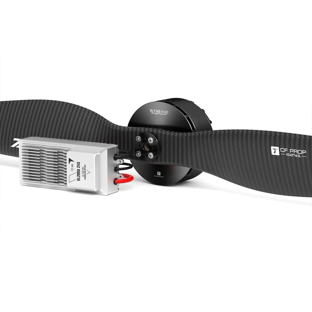 T-MOTOR VL1165 KV60 Brushless 24S 115Kg~125kg Thrust MTOW Load Electric Vtol Drone Motor For UAV
T-MOTOR VL1165 KV60 Brushless 24S 115Kg~125kg Thrust MTOW Load Electric Vtol Drone Motor For UAV